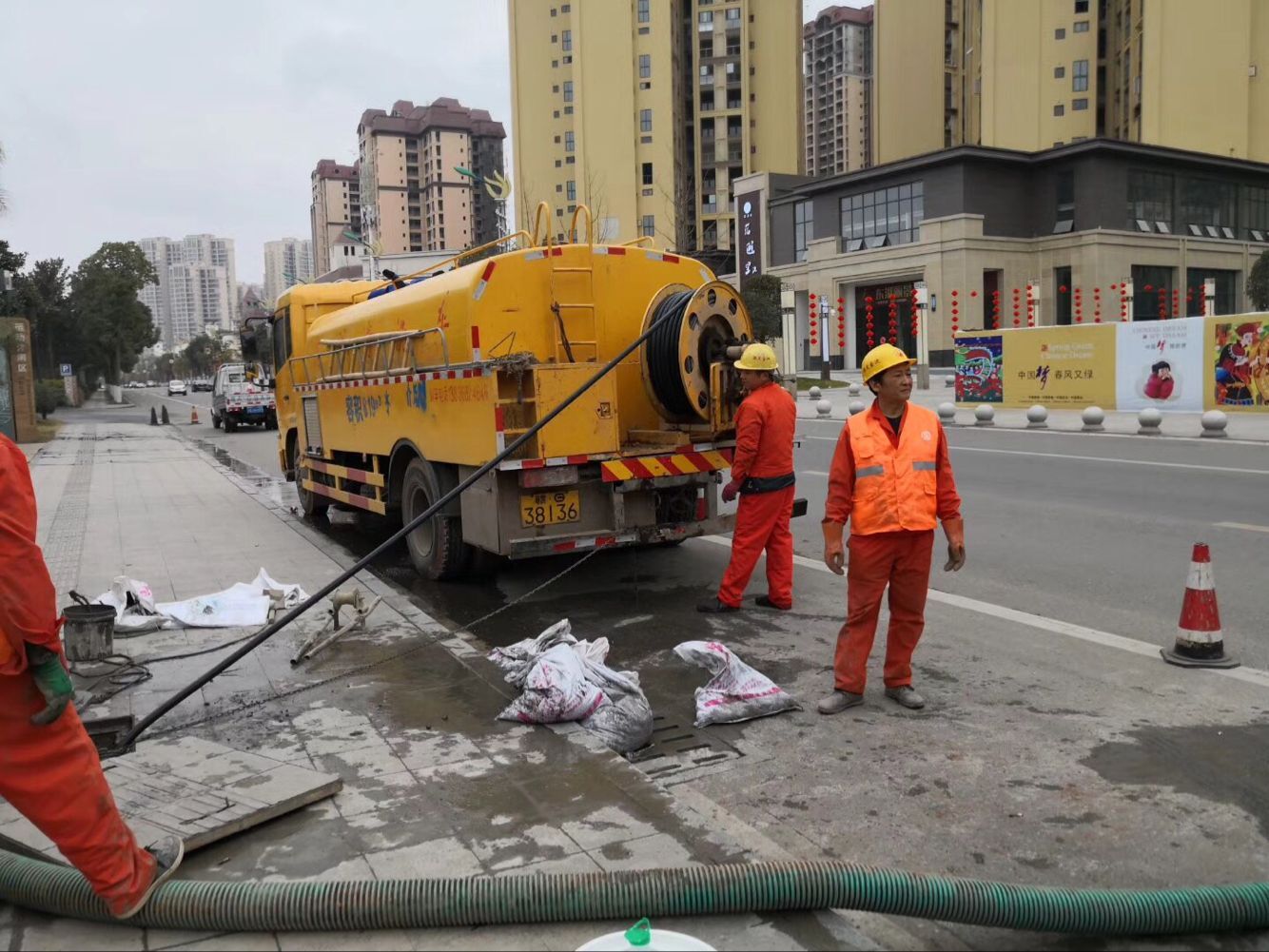 朝阳排污管道清淤-管道清洗